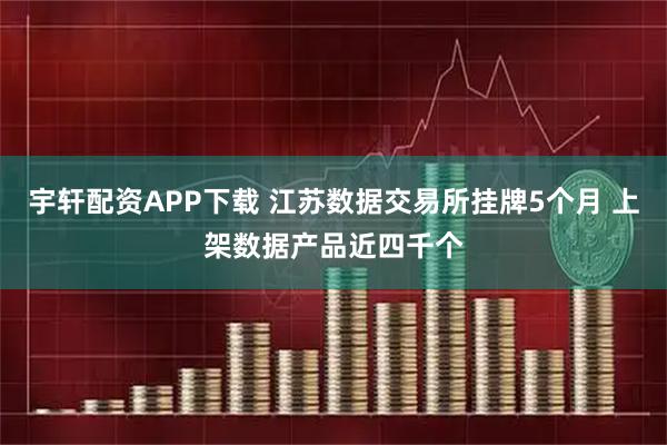宇轩配资APP下载 江苏数据交易所挂牌5个月 上架数据产品近四千个