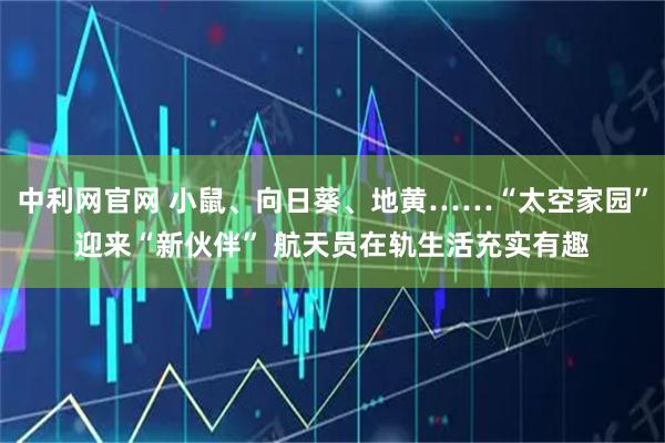中利网官网 小鼠、向日葵、地黄……“太空家园”迎来“新伙伴” 航天员在轨生活充实有趣